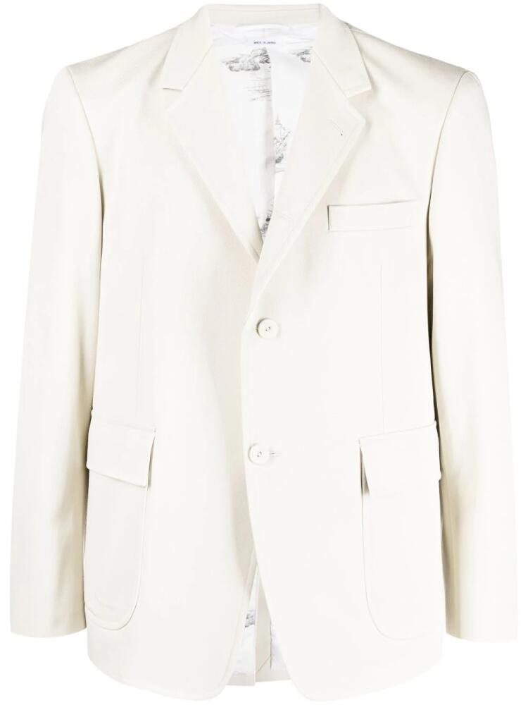 Thom Browne RWB-stripe tailored blazer - Neutrals Cover