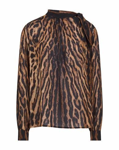 Givenchy Woman Top Brown Silk, Elastane Cover