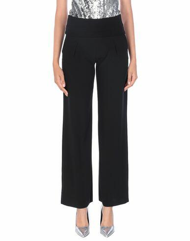 Manila Grace Woman Pants Black Polyester, Elastane, Cotton Cover