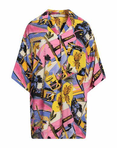 Palm Angels Woman Shirt Pink Viscose, Polyester Cover