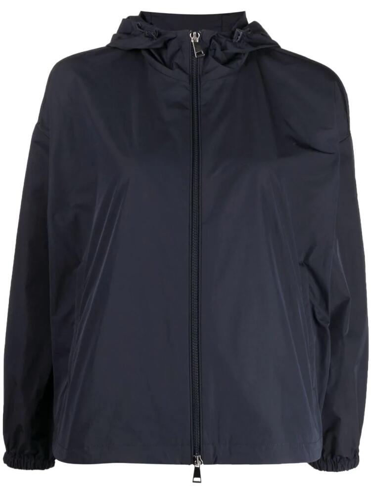 Moncler Tyx logo-patch rain jacket - Blue Cover