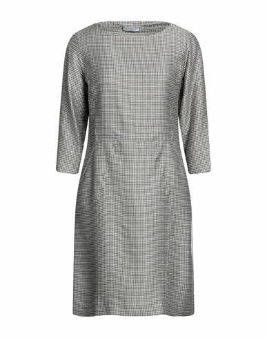 Rosso35 Woman Mini dress Grey Viscose, Polyamide, Silk Cover