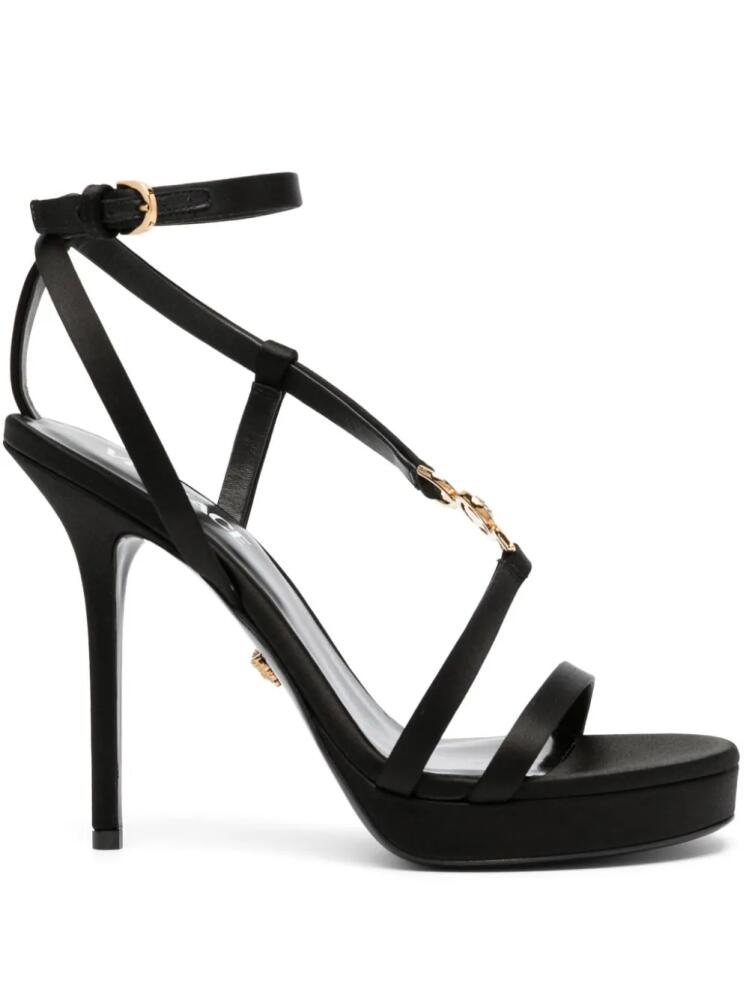 Versace 125mm Medusa stiletto sandals - Black Cover