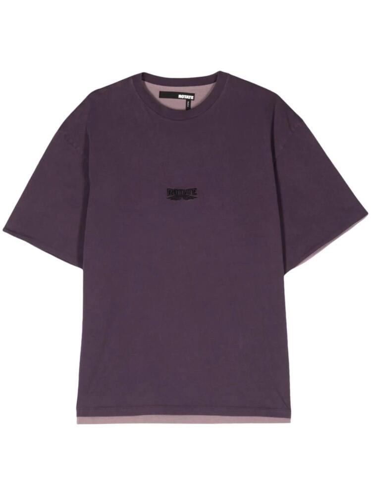 ROTATE BIRGER CHRISTENSEN Enzime organic cotton T-shirt - Purple Cover