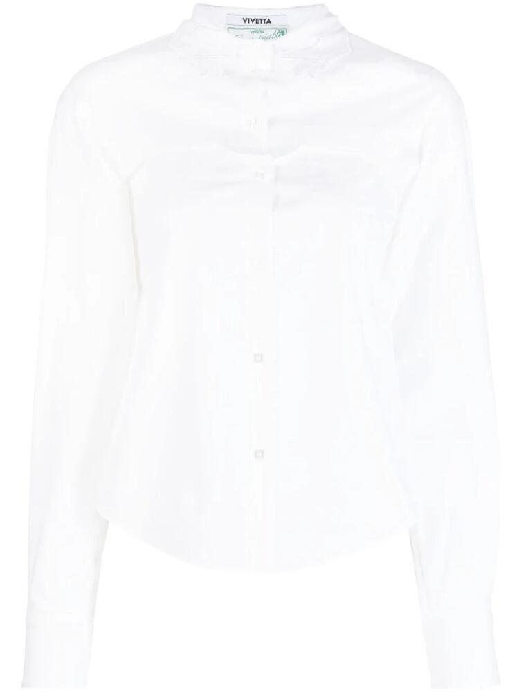 Vivetta rear cape insert shirt - White Cover