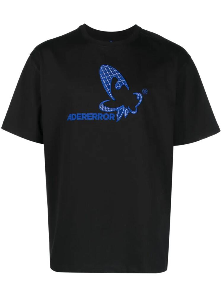 Ader Error logo-print T-shirt - Black Cover