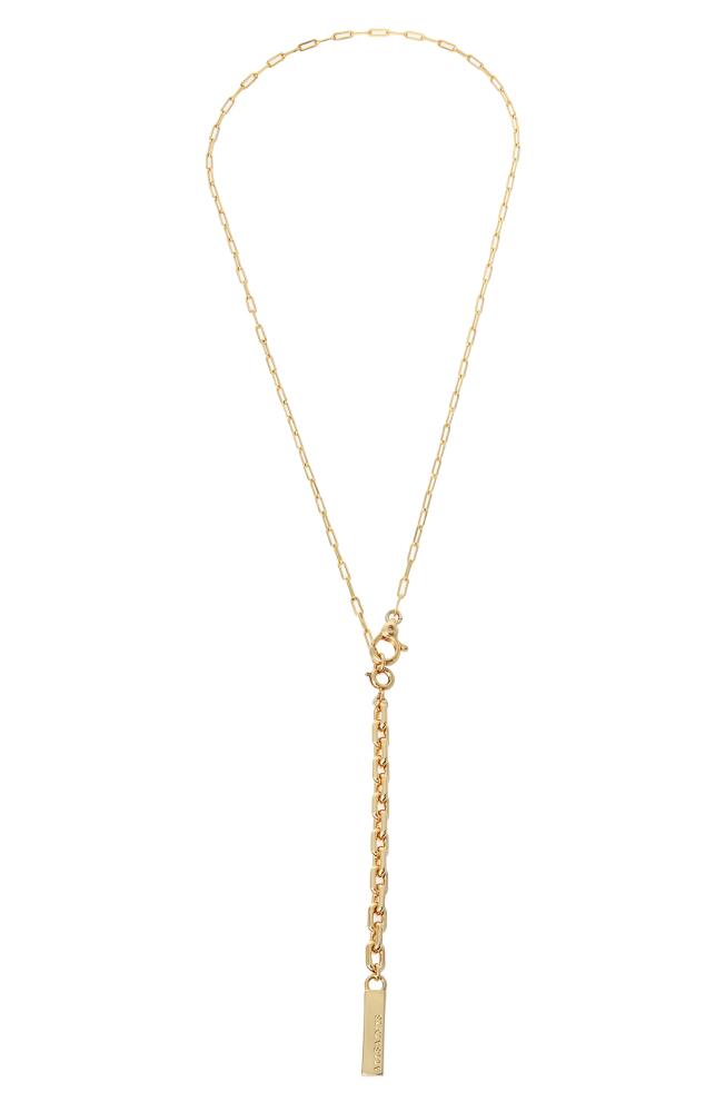 AllSaints Paper Clip Convertible Chain Necklace in Gold Cover