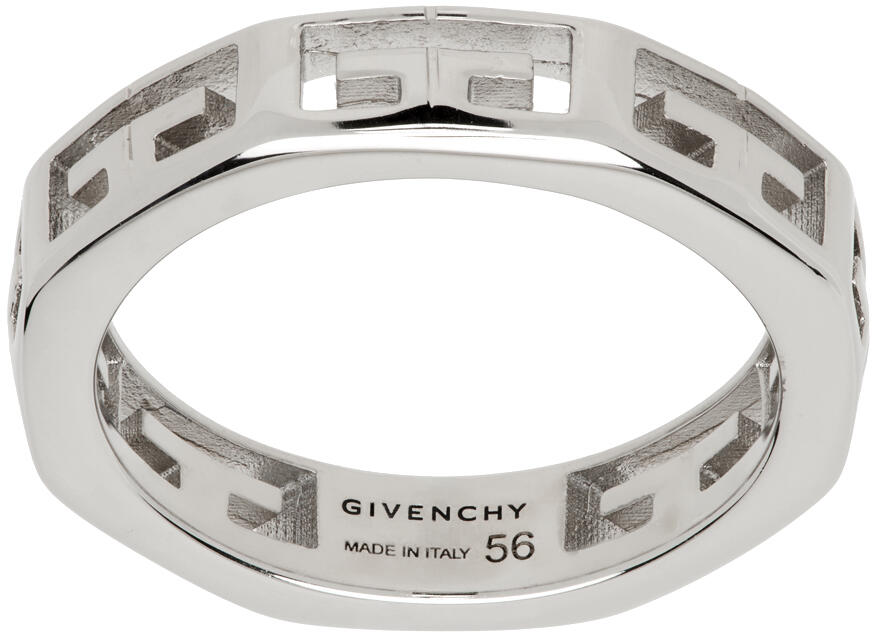 Givenchy Silver 2G Ring Cover