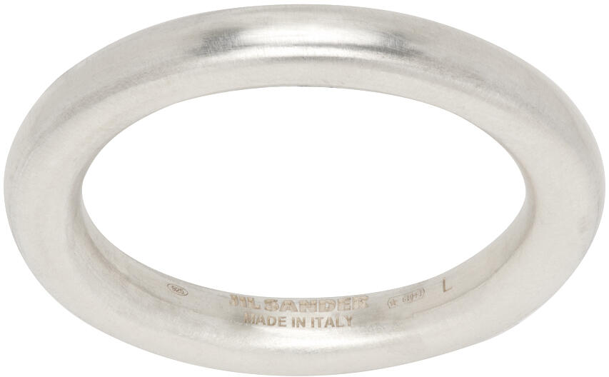 Jil Sander Silver Band Ring Cover