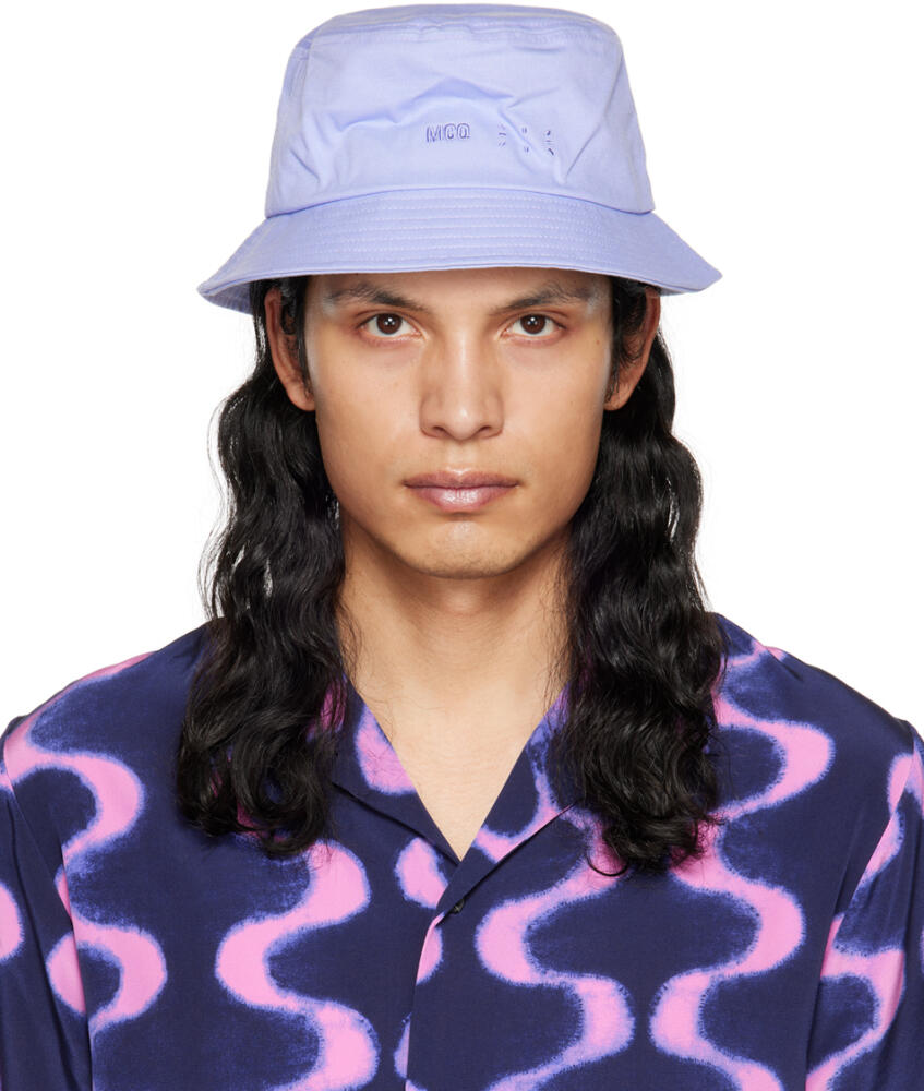 MCQ Blue IC0 Bucket Hat Cover