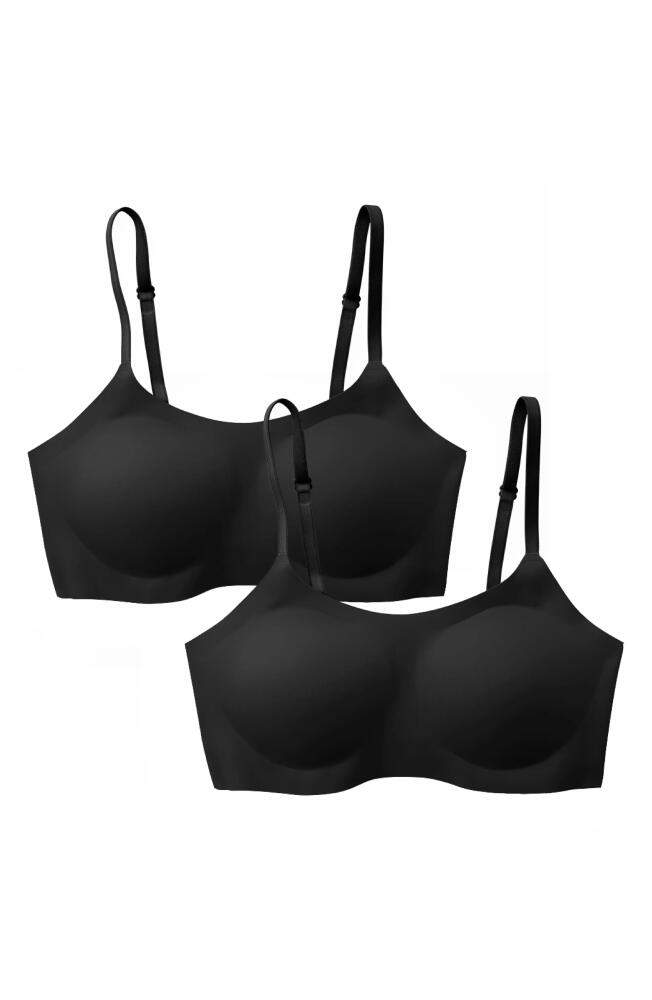 EBY 2-Pack Adjustable Support Bralettes in Black Cover