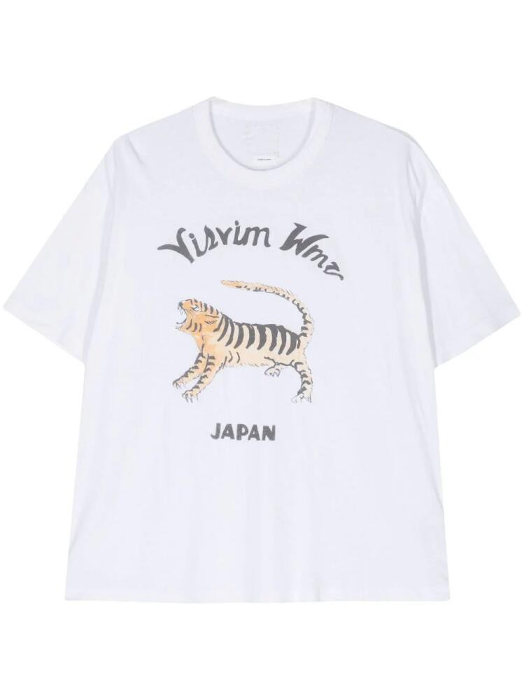 visvim Tora graphic-print T-shirt - White Cover