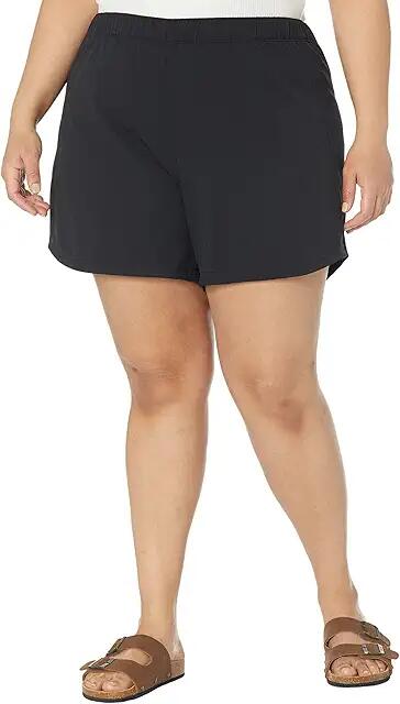 Columbia Plus Size PFG Tamiami Pull-On Shorts (Black) Women's Shorts Cover