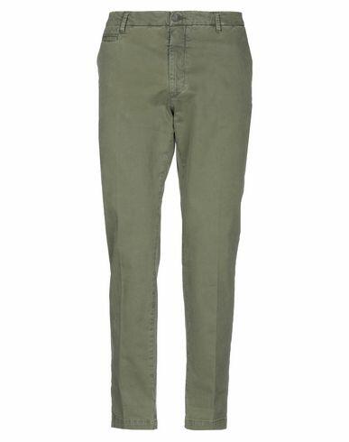 40weft Man Pants Military green Cotton, Elastane Cover