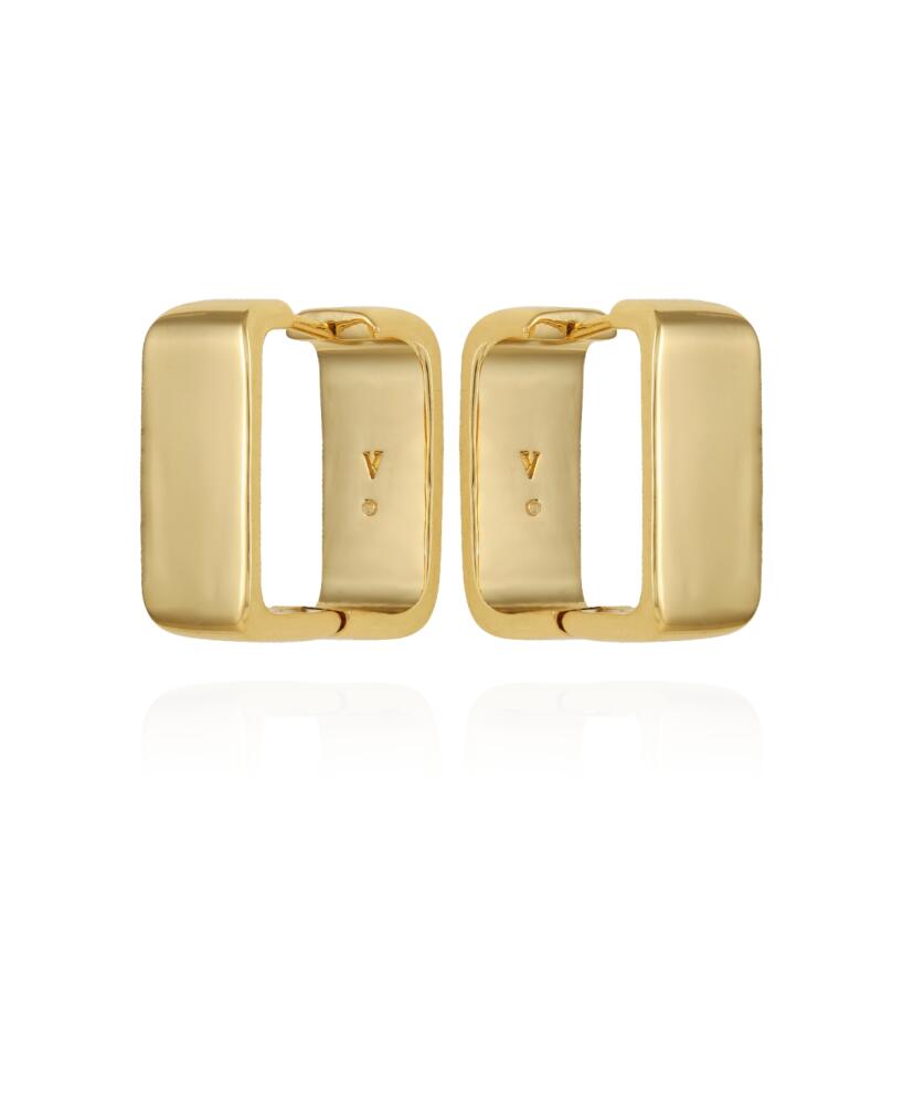 Vince Camuto Gold-Tone Brass Rectangle Hoop Earrings - Gold-Tone Cover