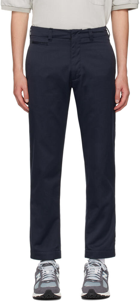 nanamica Navy Straight-Leg Trousers Cover