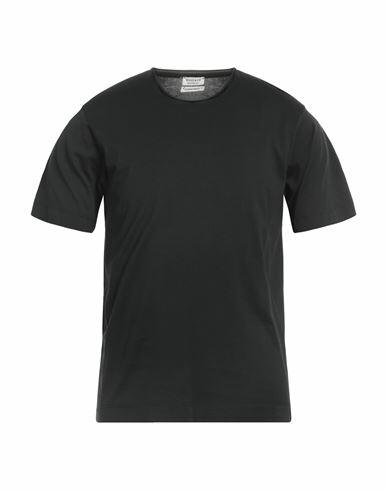 Wool & Co Man T-shirt Black Mako Cotton Cover