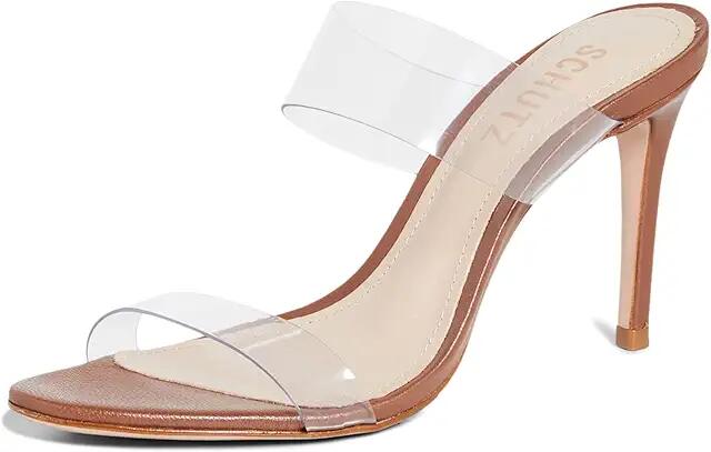 Schutz Ariella (Transparente(Wood)) Women's Shoes Cover