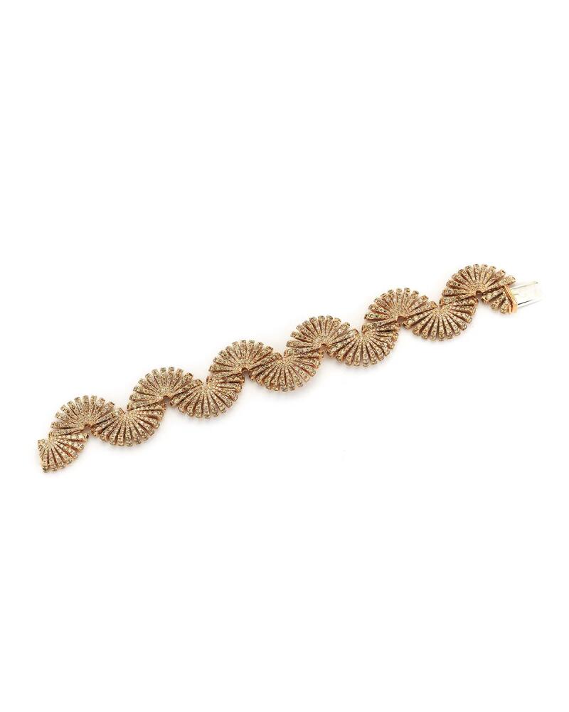 Miseno Ventaglio 18k Rose Gold Brown Diamond Bracelet Cover