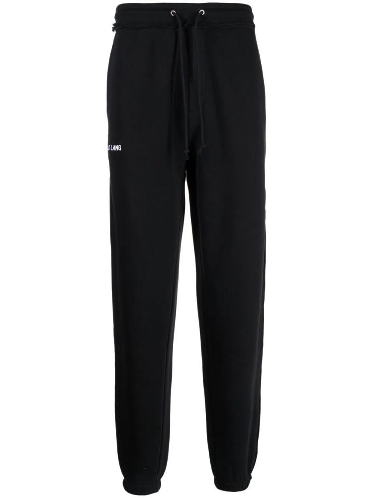 Helmut Lang logo-print track pants - Black Cover