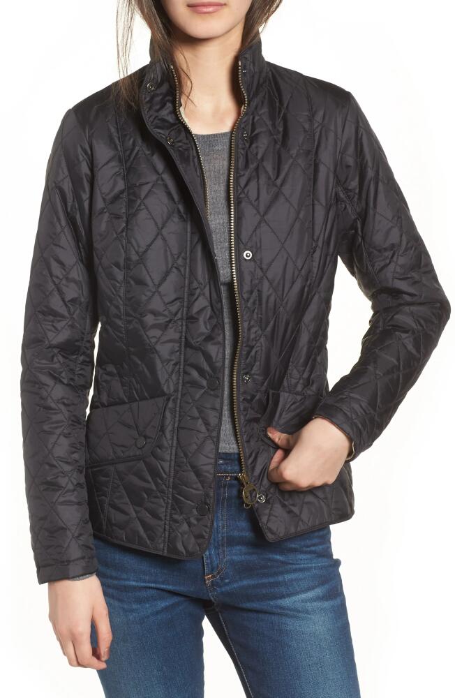 Barbour Flyweight Quilted Jacket in Black Cover