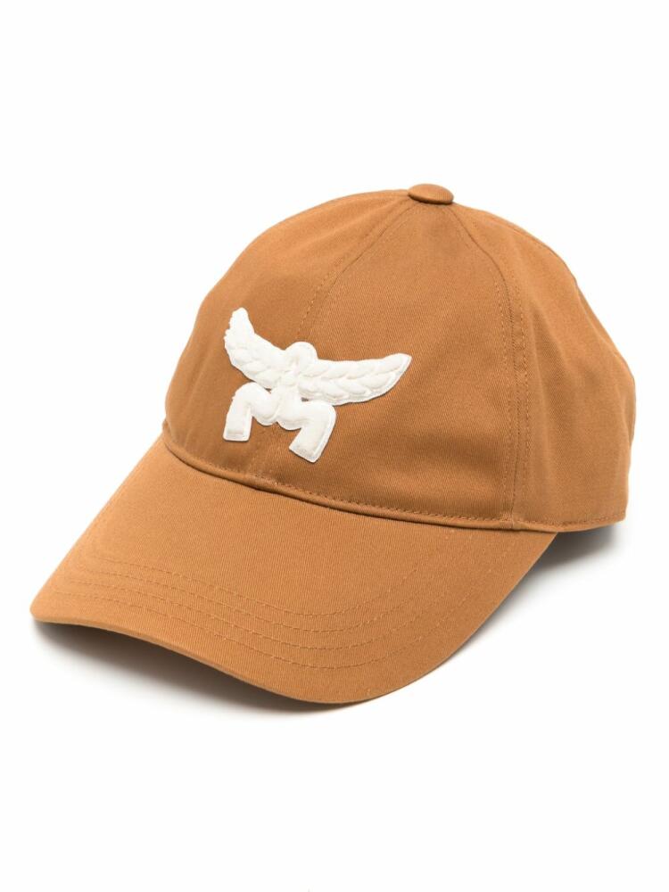 MCM Essential logo-appliqué cotton baseball cap - Brown Cover