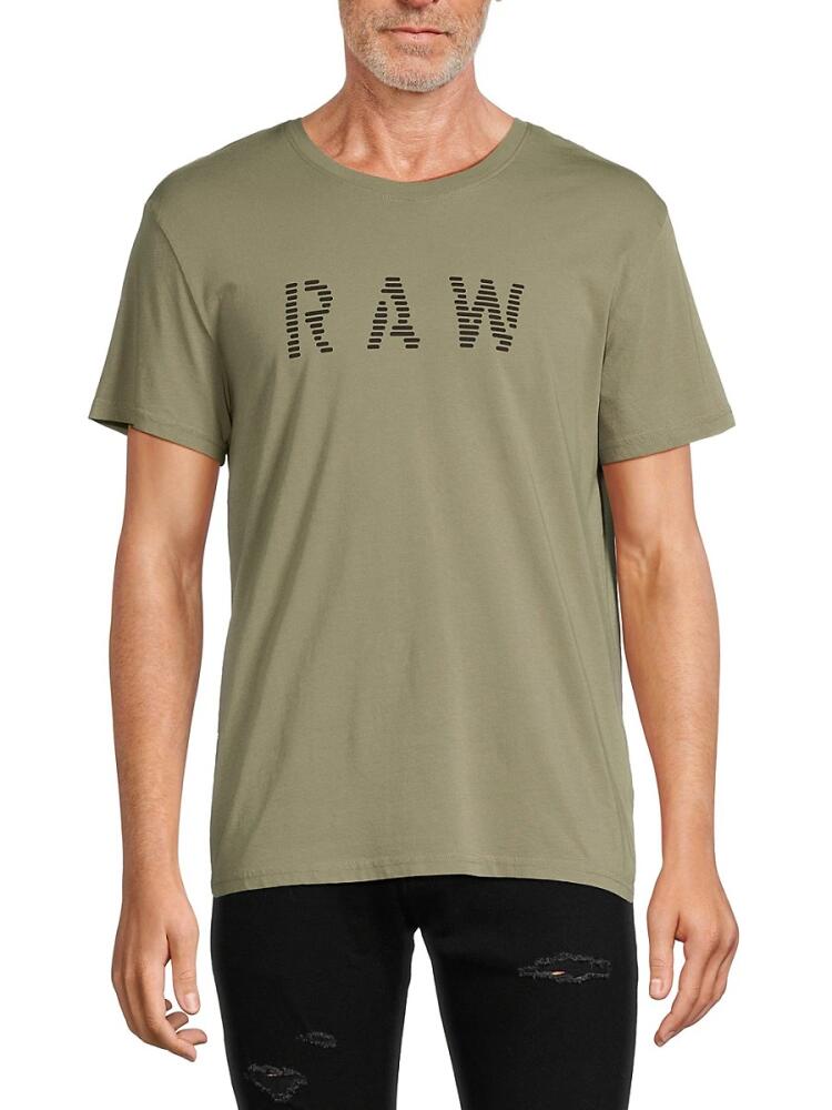 G-Star RAW Men's Logo Tee - Green Cover