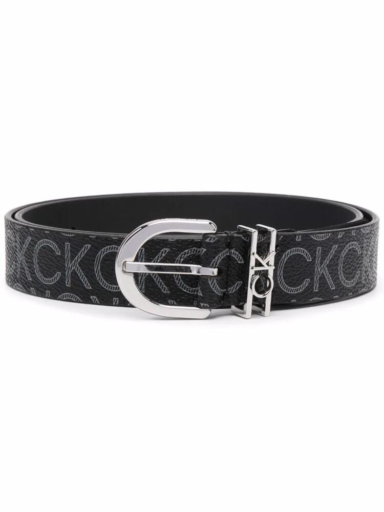 Calvin Klein Must Loop monogram-logo belt - Black Cover