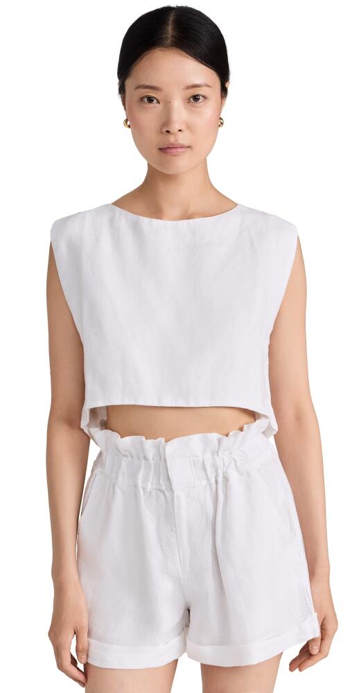 POSSE Martina Crop Top Ivory Cover