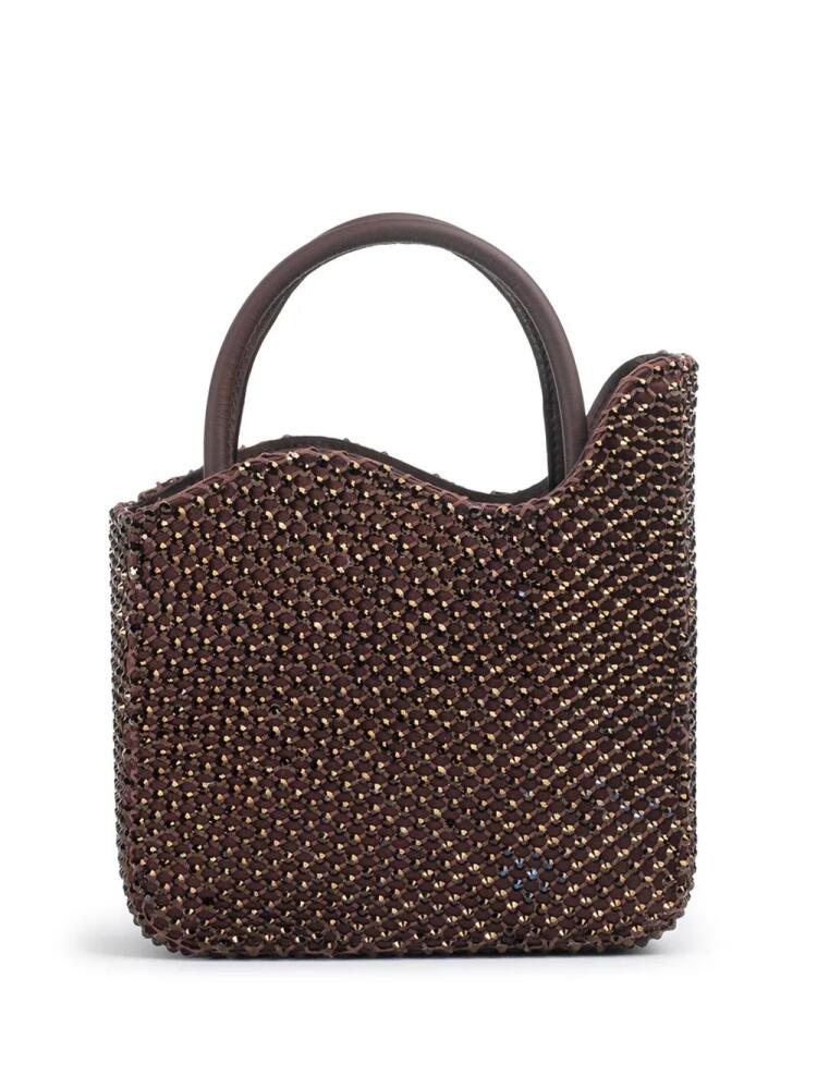 Le Silla small Gilda tote bag - Brown Cover