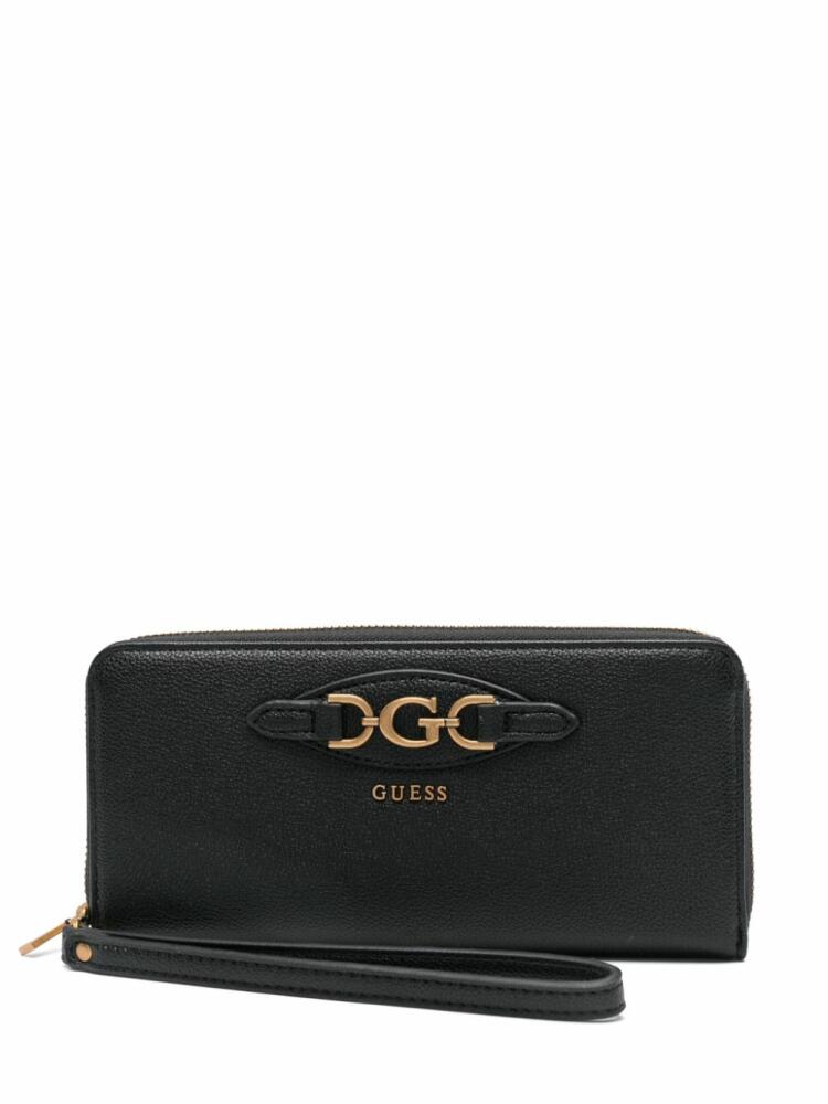 GUESS USA logo-lettering wallet - Black Cover