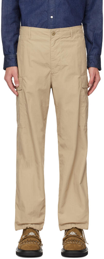 BEAMS PLUS Beige Military Cargo Pants Cover