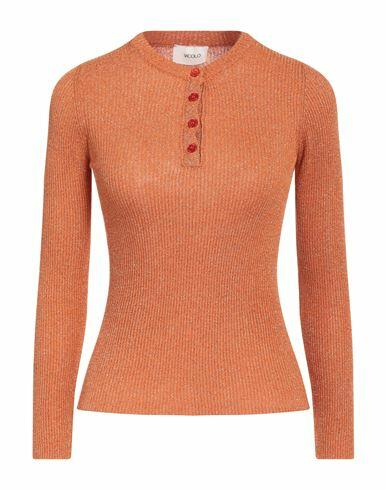 Vicolo Woman Sweater Orange Viscose, Polyamide, Metallic Polyester Cover