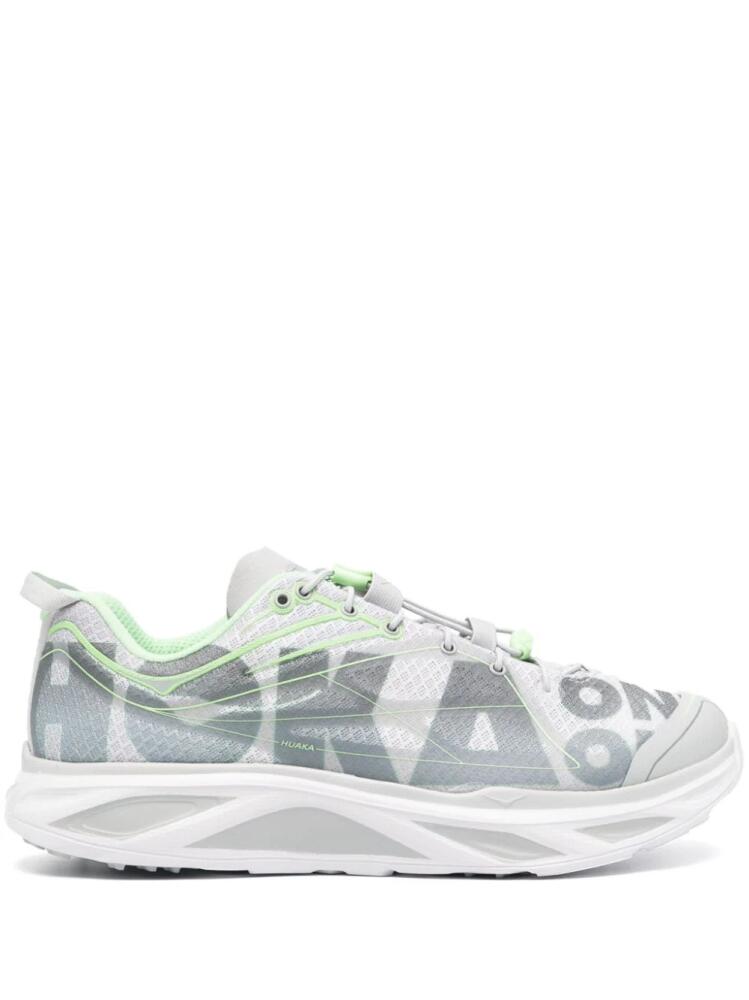 HOKA logo-print lace-up sneakers - Grey Cover