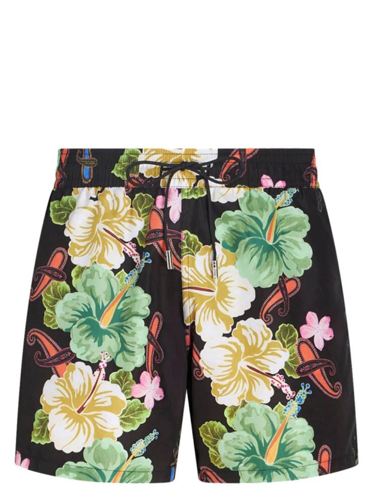 ETRO floral-print swim shorts - Black Cover