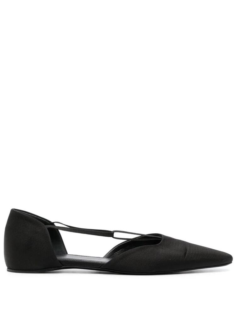 TOTEME T-bar strap leather ballerinas - Black Cover