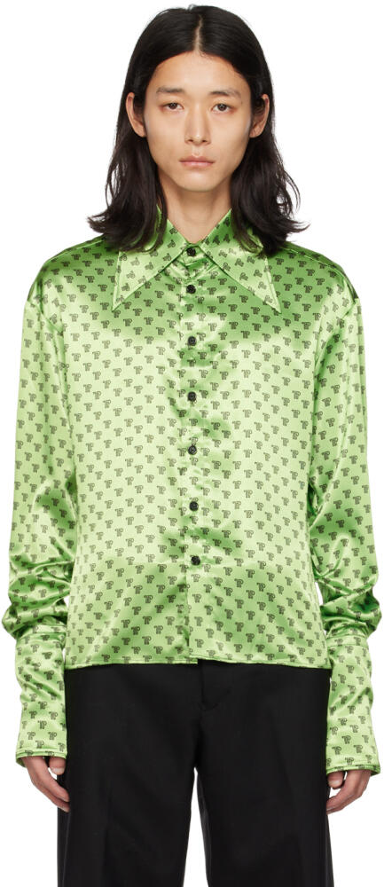 Theophilio SSENSE Exclusive Green Shirt Cover