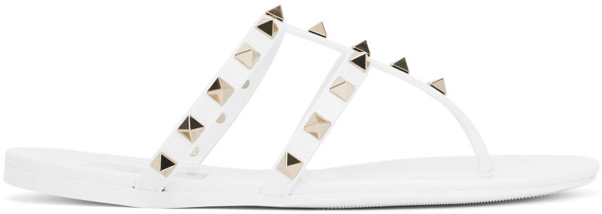 Valentino Garavani White Rockstud Sandals Cover