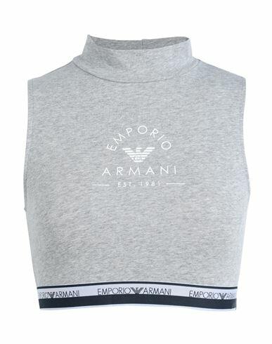 Emporio Armani Woman Undershirt Grey Cotton, Elastane Cover