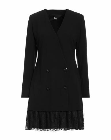 The Kooples Woman Mini dress Black Polyester, Elastane Cover