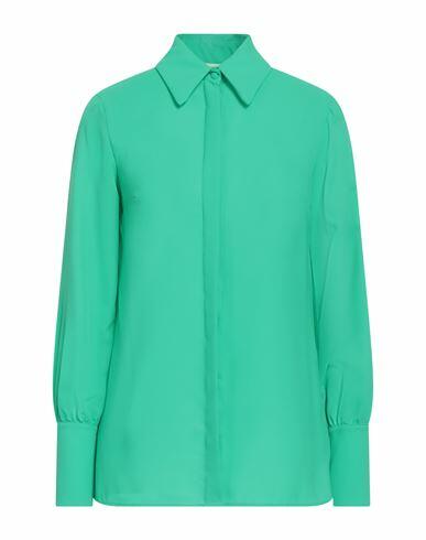 Kate By Laltramoda Woman Shirt Green Polyester Cover