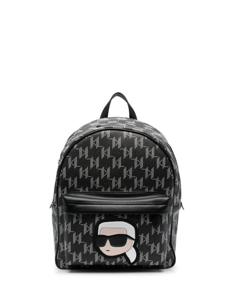 Karl Lagerfeld Ikon Monogram backpack - Black Cover