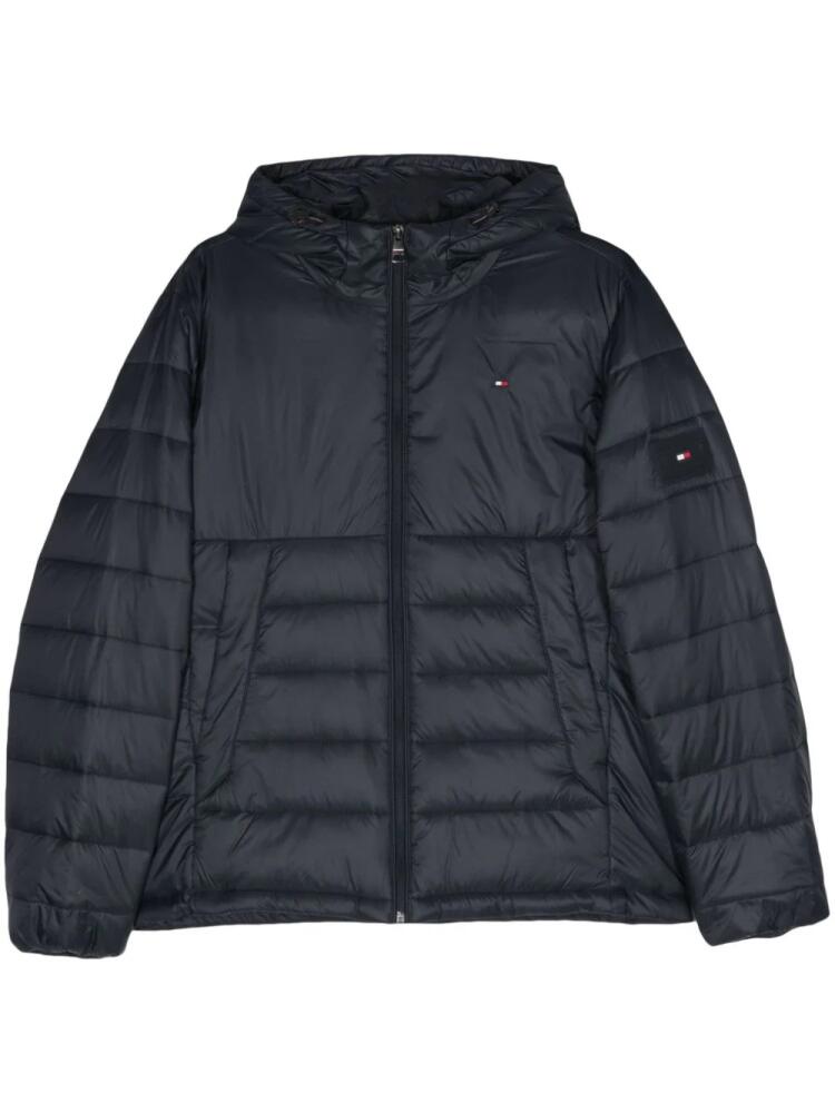 Tommy Hilfiger hooded quilted jacket - Blue Cover