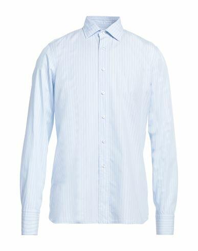 Tagliatore Man Shirt Sky blue Size 15 ¾ Cotton Cover