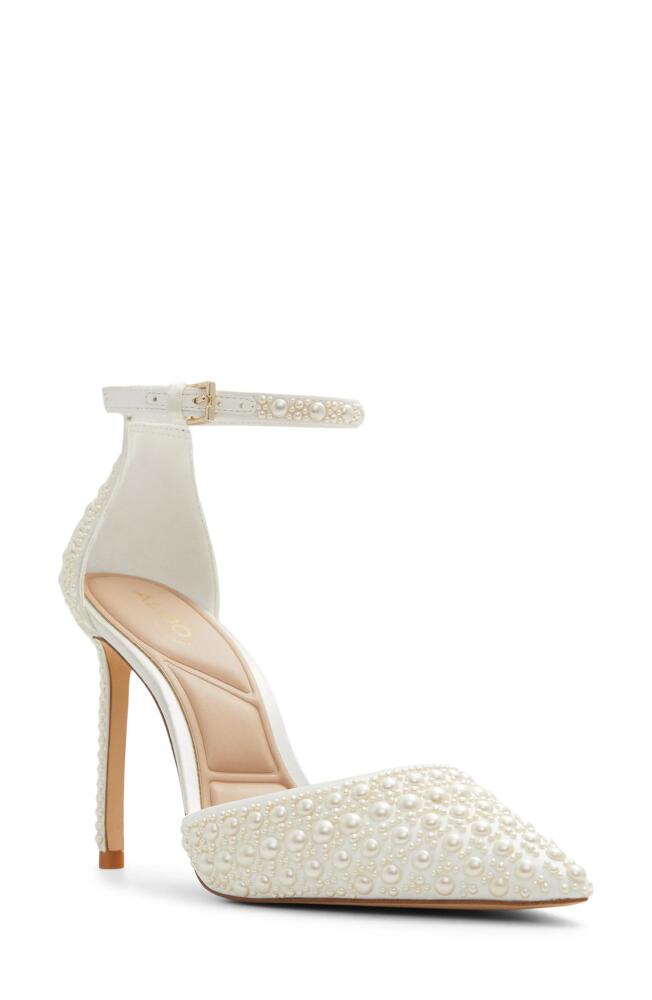 ALDO Derperla Pointed Toe Pump in White Cover