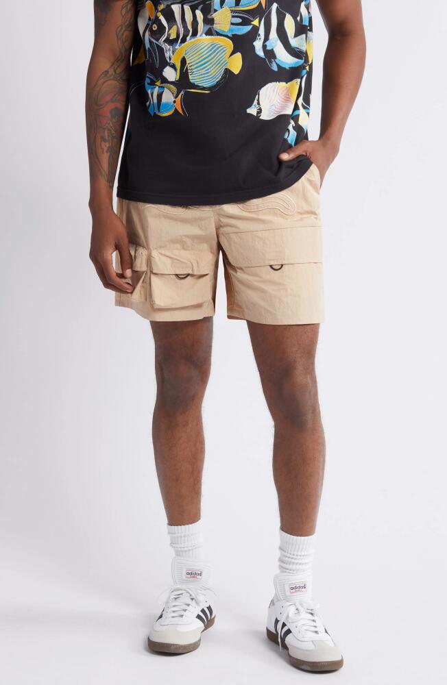 ICECREAM Pine Nylon Cargo Shorts in Candied Ginger Cover