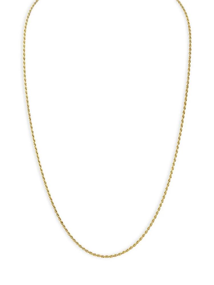 Esquire Men's IP Yellow Gold Stainless Steel 22" Rope Chain Necklace Cover