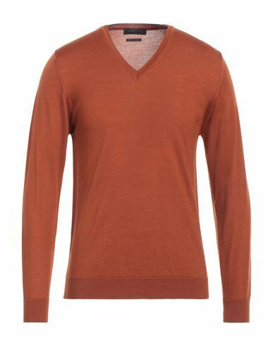 Daniele Fiesoli Man Sweater Rust Merino Wool Cover