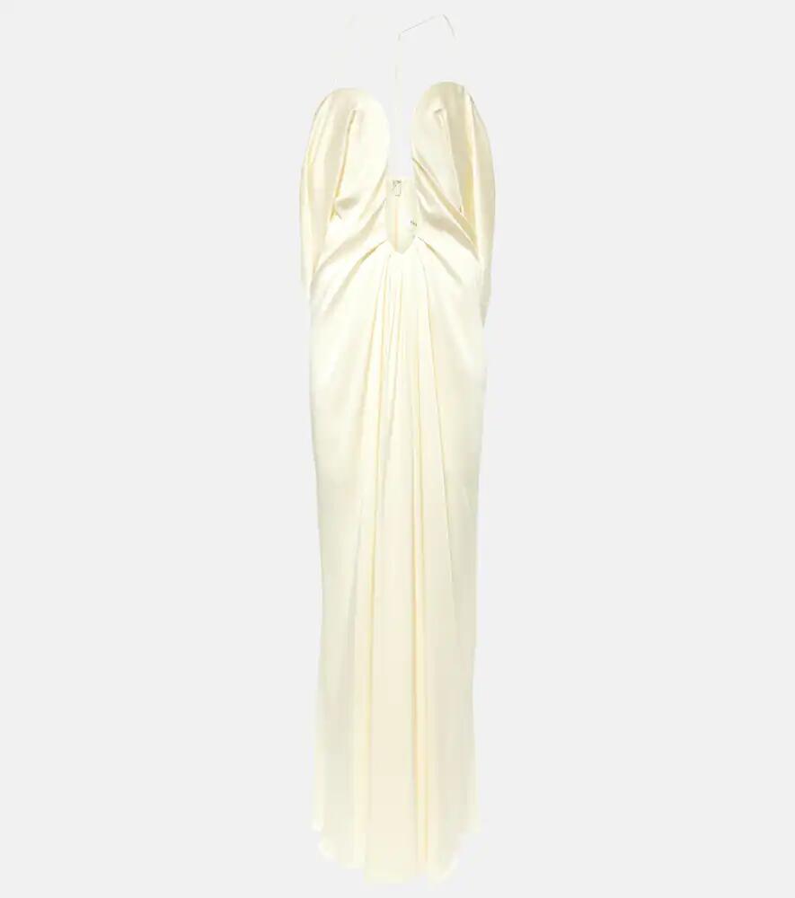 Victoria Beckham Cutout crêpe satin gown Cover