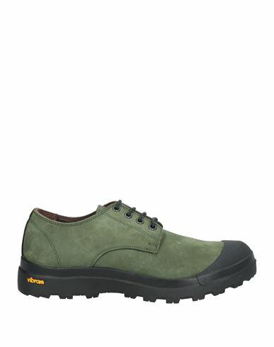 Boemos Man Lace-up shoes Military green Leather Cover